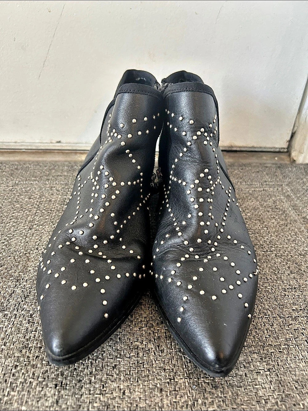 Treasure and bond Black Studded Ankle Boots